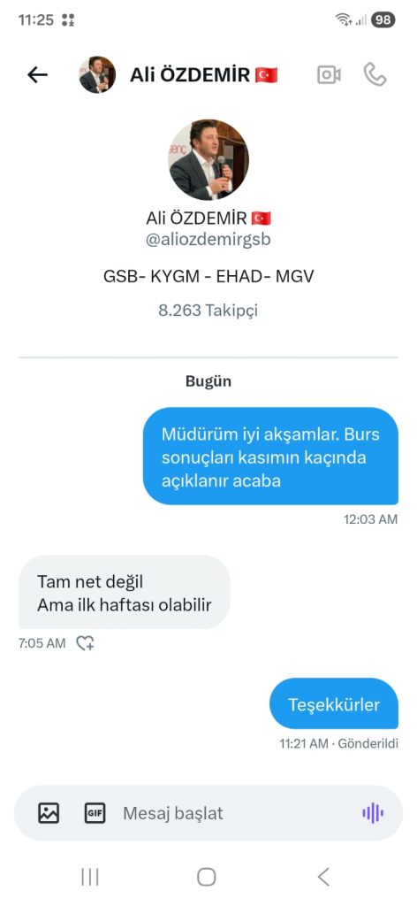 kyk burs osnuçları 5 kasımda açıklanabilir.