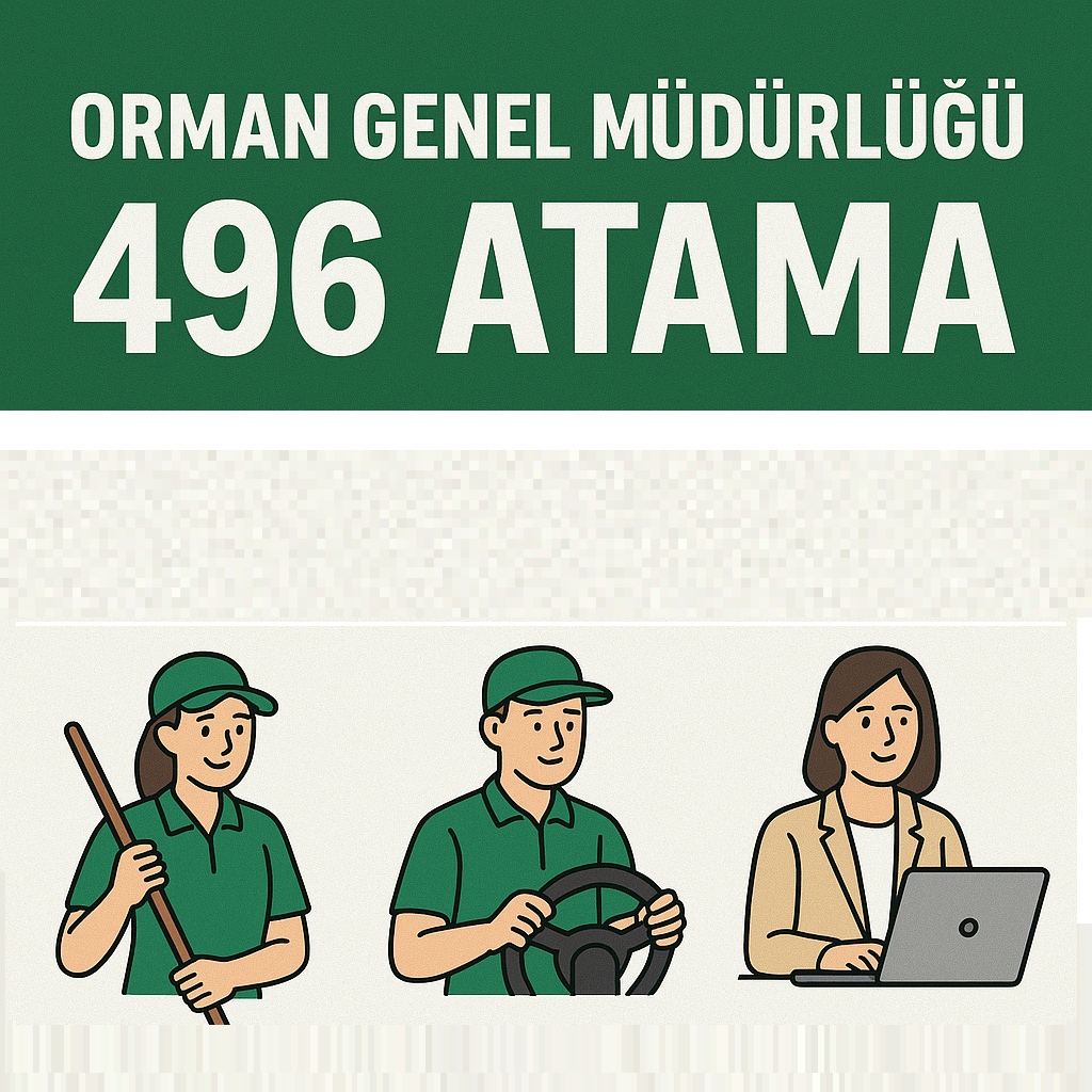 ORMAN GENEL MÜDÜRLÜĞÜ 496 ATAMA : İL DAĞILIMI VE BÖLÜM ŞARTLARI AÇIKLANDI