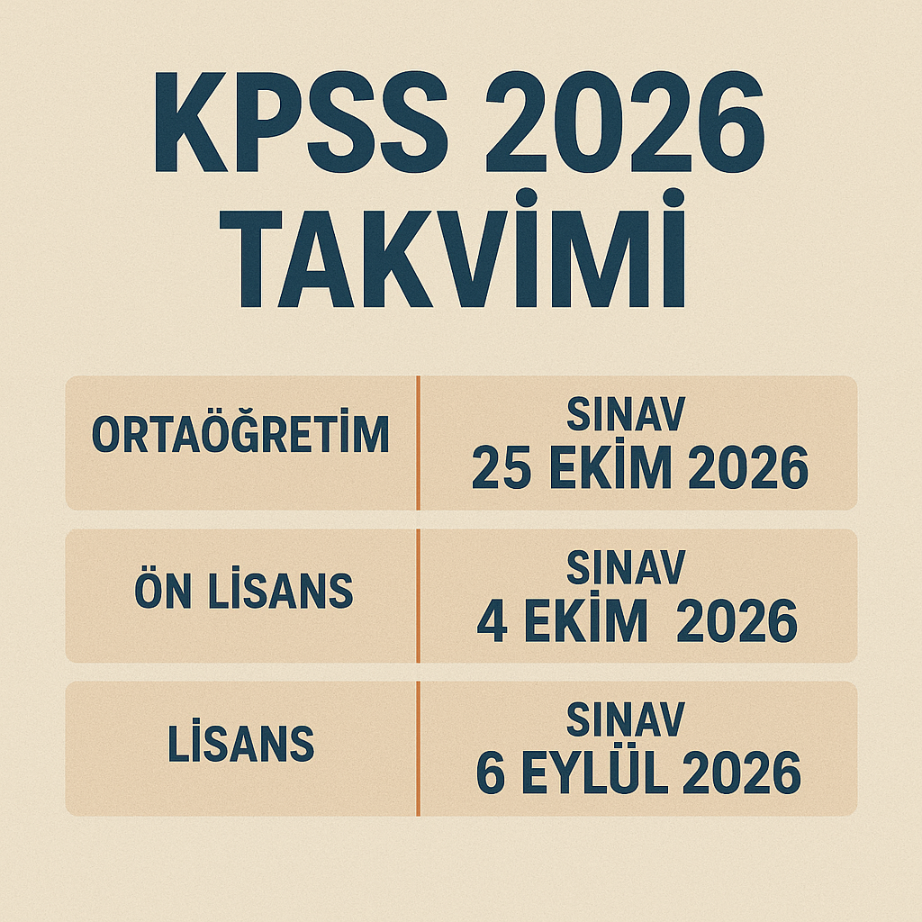 KPSS 2026 TAKVİMİ (KPSS BAŞVURUSU NE ZAMAN?) KPSS 2026 NE ZAMAN?