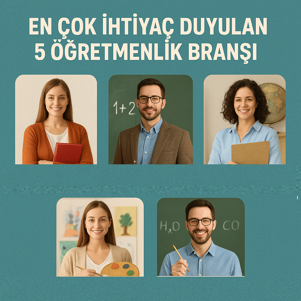 EN ÇOK İHİTİYAÇ DUYLAN 5 ÖĞRETMENLİK BRANŞI